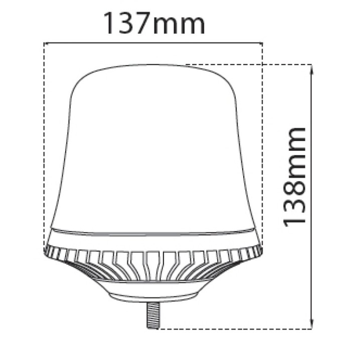Girofar LED cu un punct de prindere 10-30V